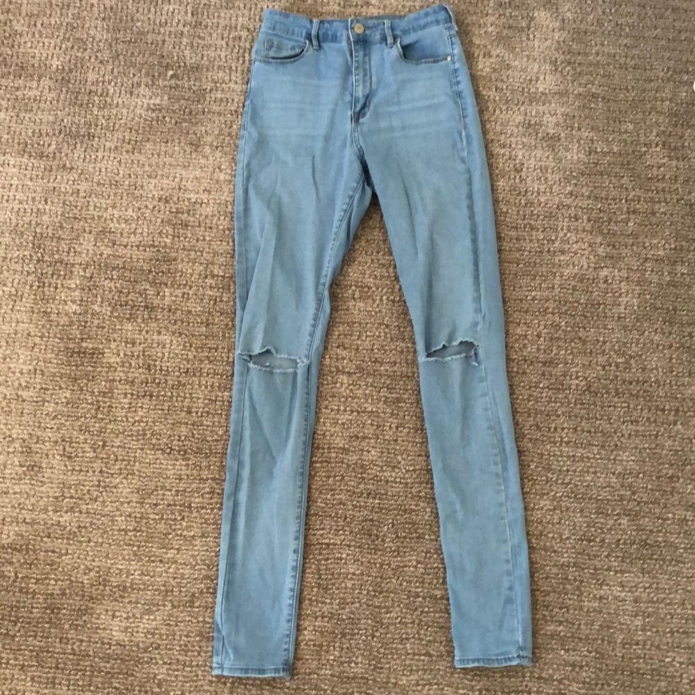 PacSun high waisted light wash jeans